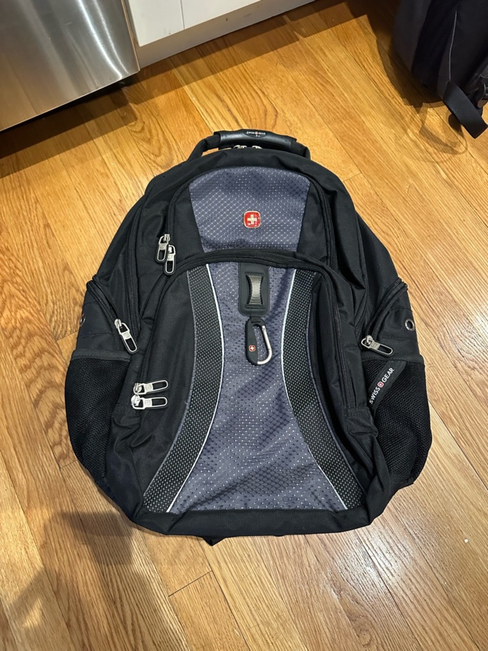 SwissGear Black and Gray Laptop Backpack with Organizer